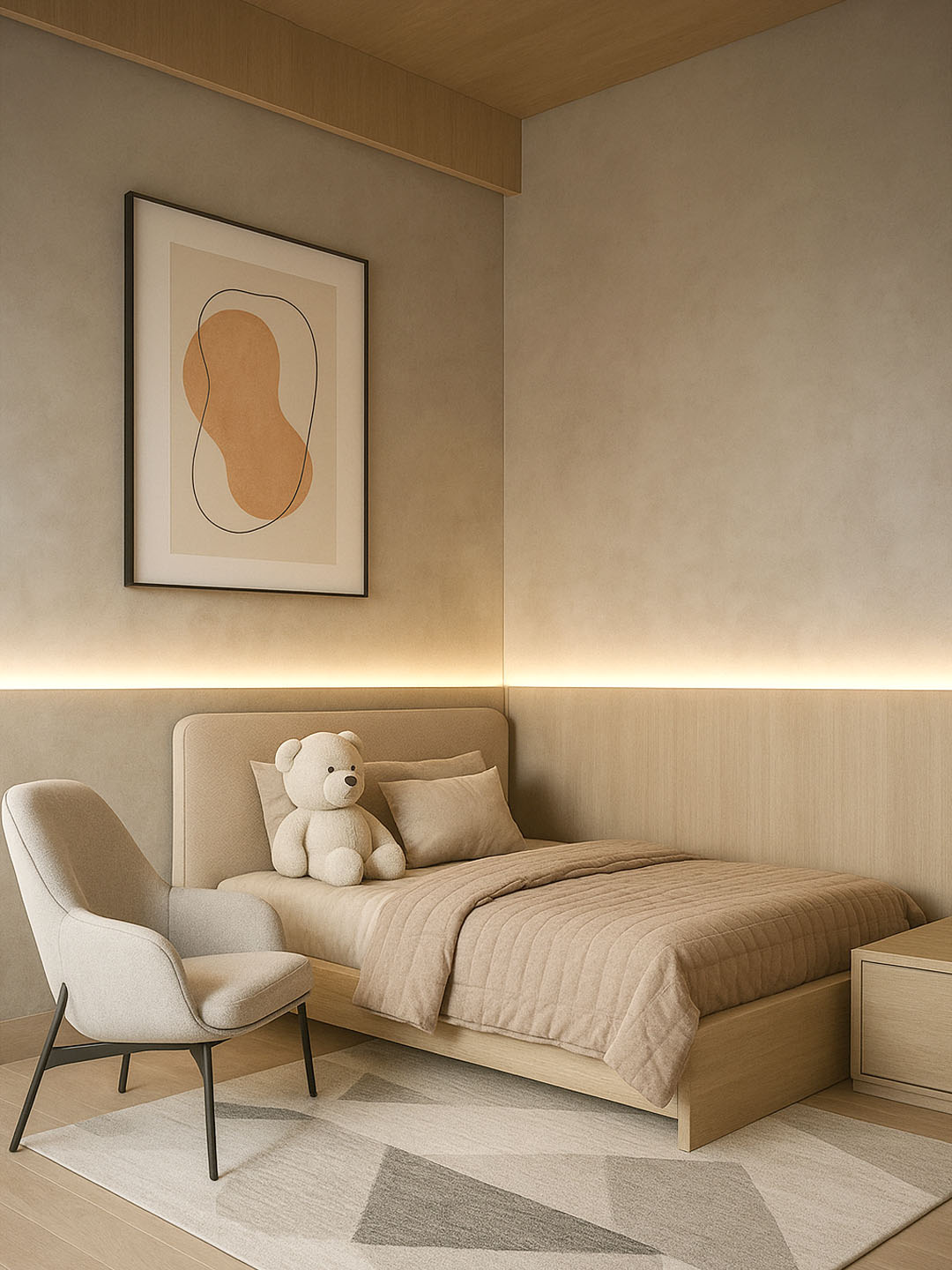 Iluminação indireta para quarto de criança