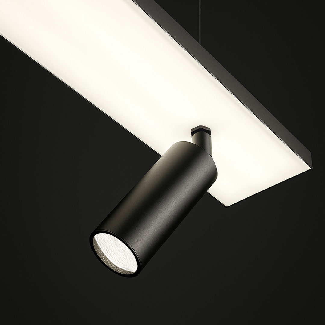 Perfil de LED com Difusor de Acrílico: por que ele é superior aos difusores de PS? 4 Perfil de Sobrepor ID292 com spot MR16 Firenzzi - Prolinea QD