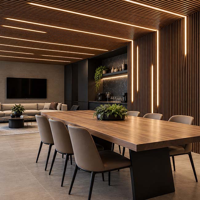 Painel Ripado LED - Prolinea