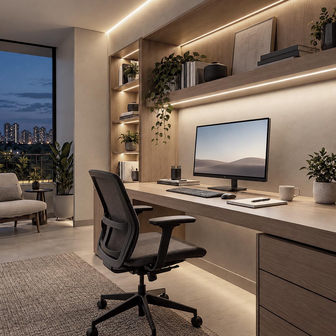 Iluminação para Home Office